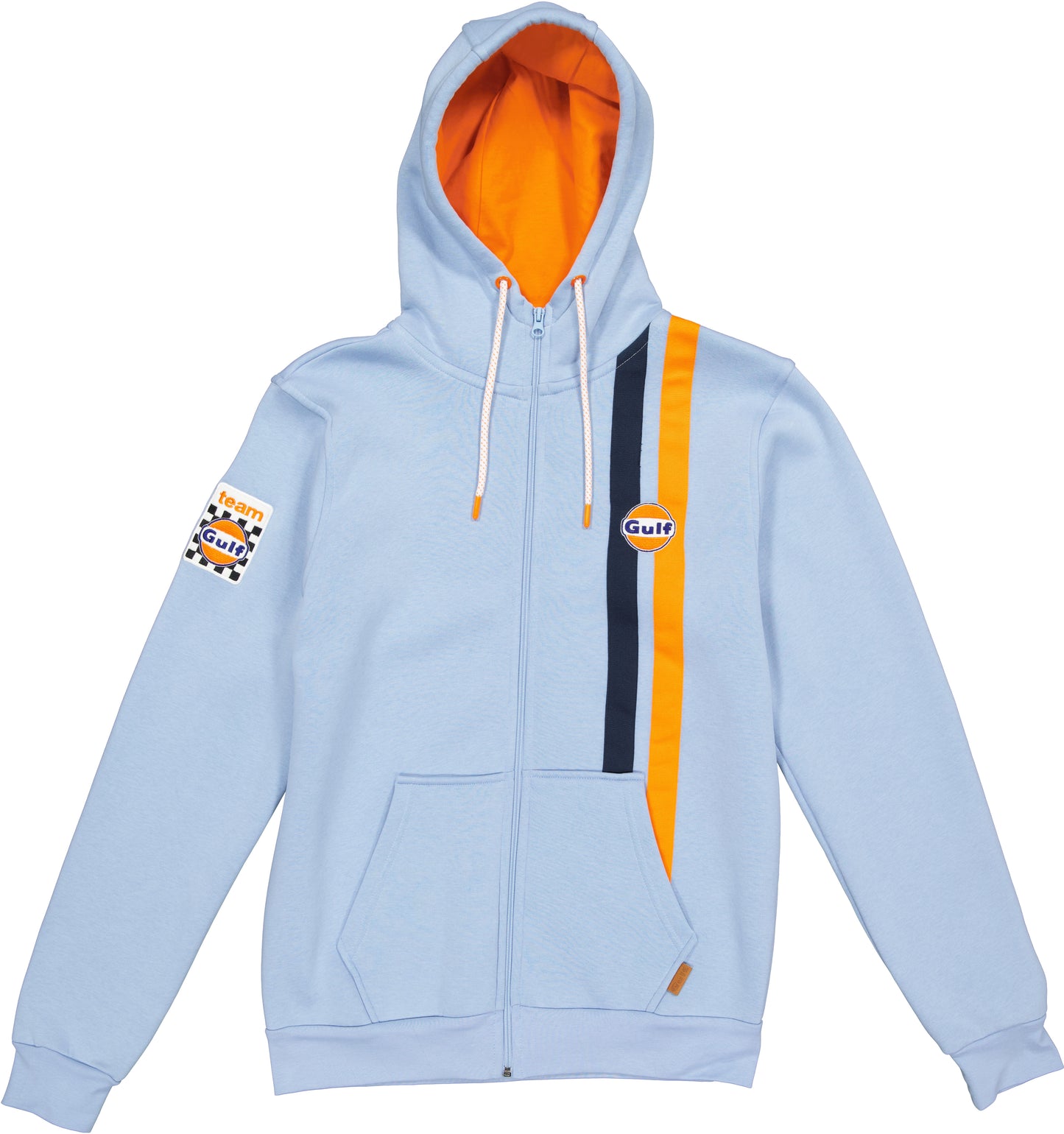 Gulf Hoodie Full Zip TIMELESS HISTORY - Light Blue