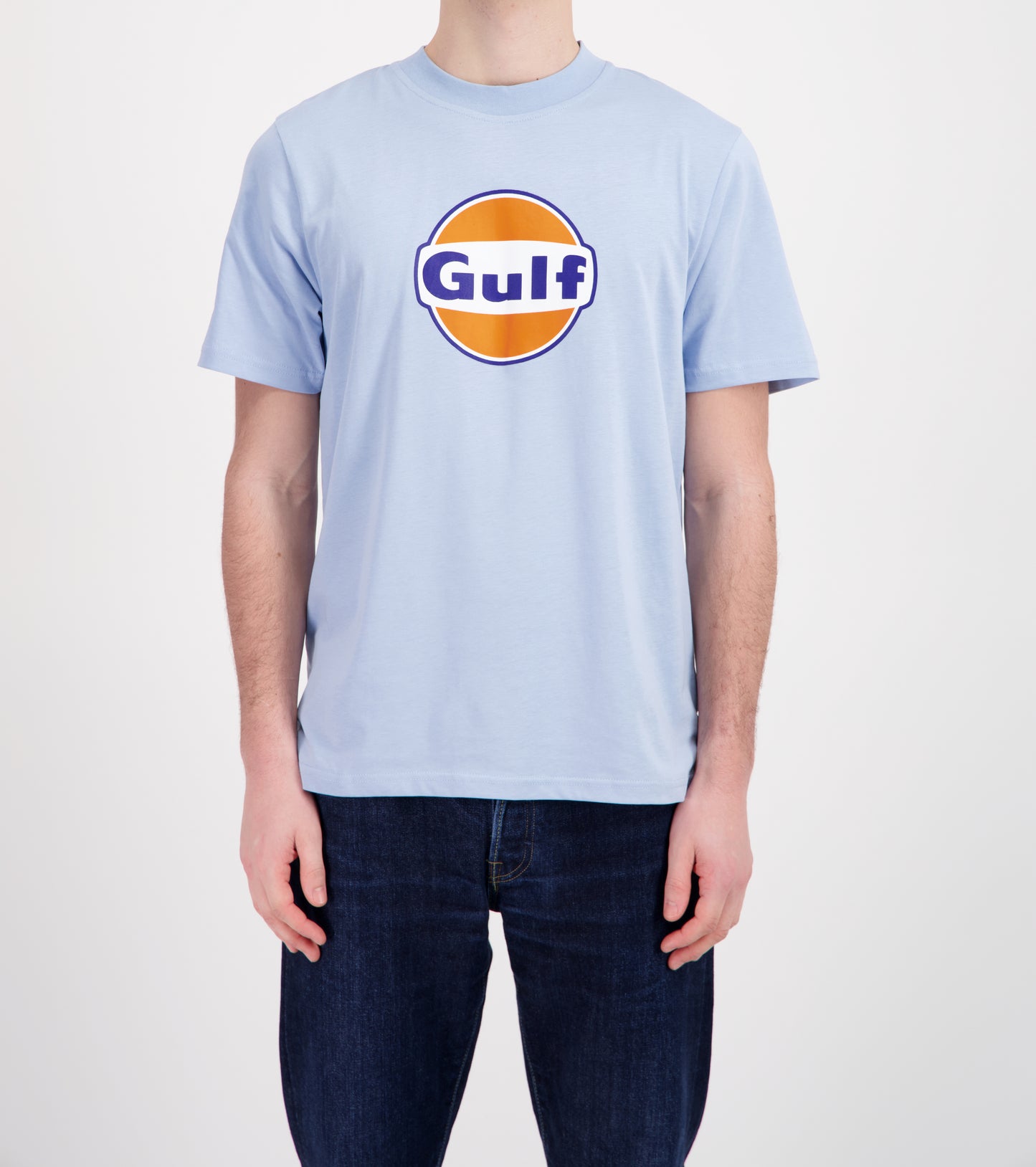 Gulf Tee Shirt GULF LOGO - Light Blue