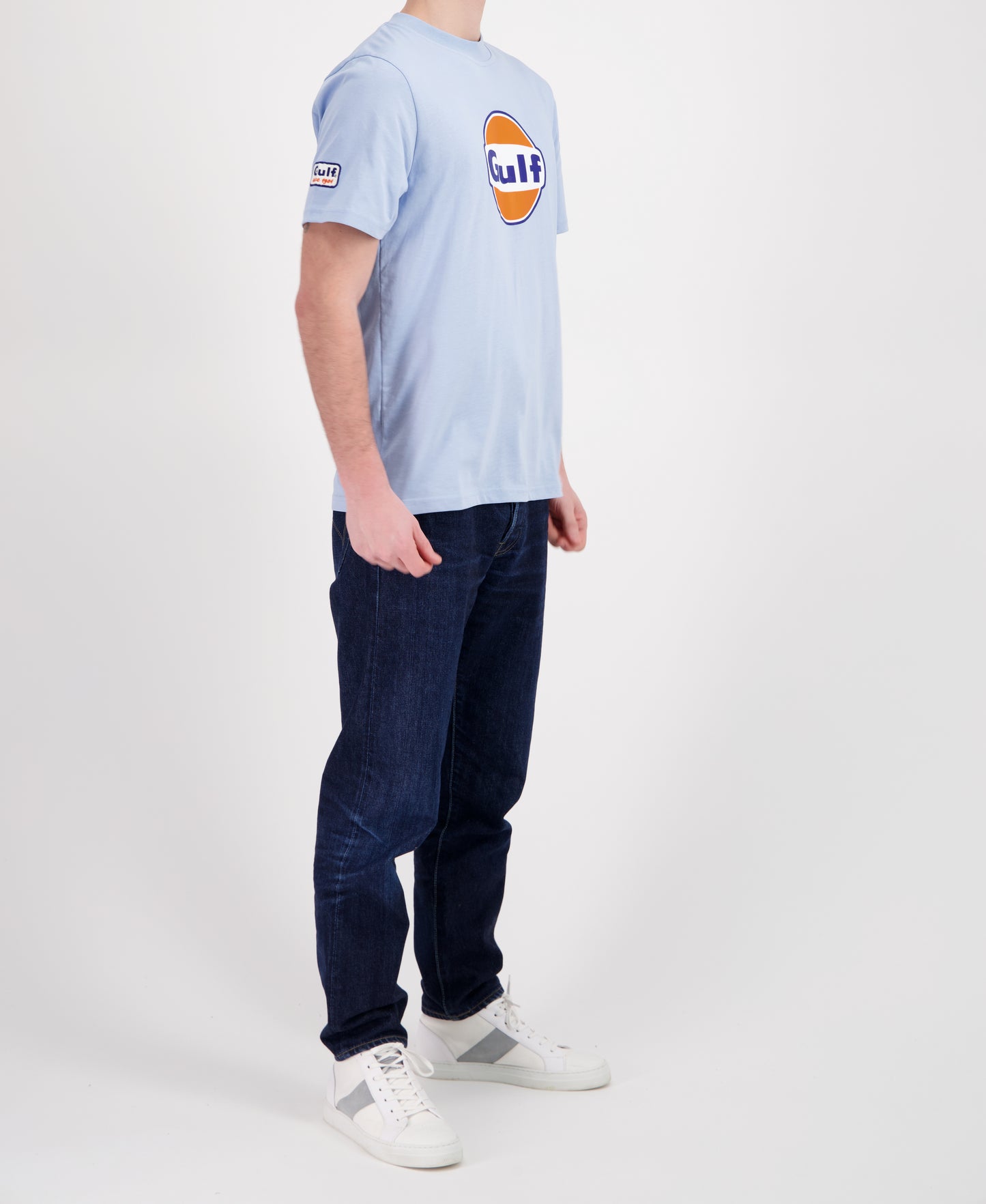 Gulf Tee Shirt GULF LOGO - Light Blue