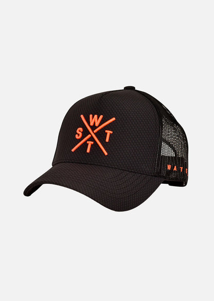 Watts Casquette TRIBE - Carbone/Orange