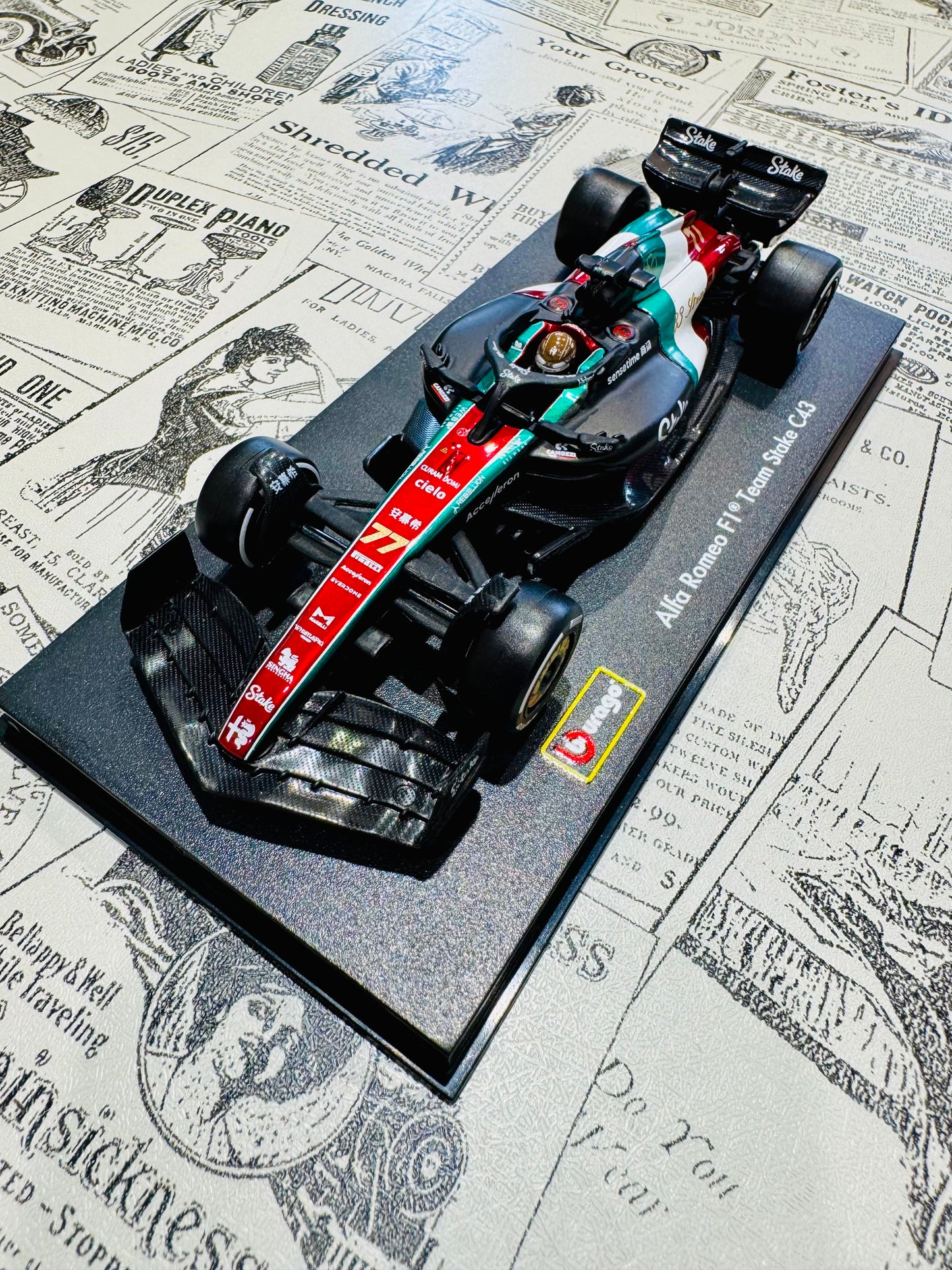 Alfa Romeo F1 C43 Monza 2023 Signature #77 BOTTAS 1:43