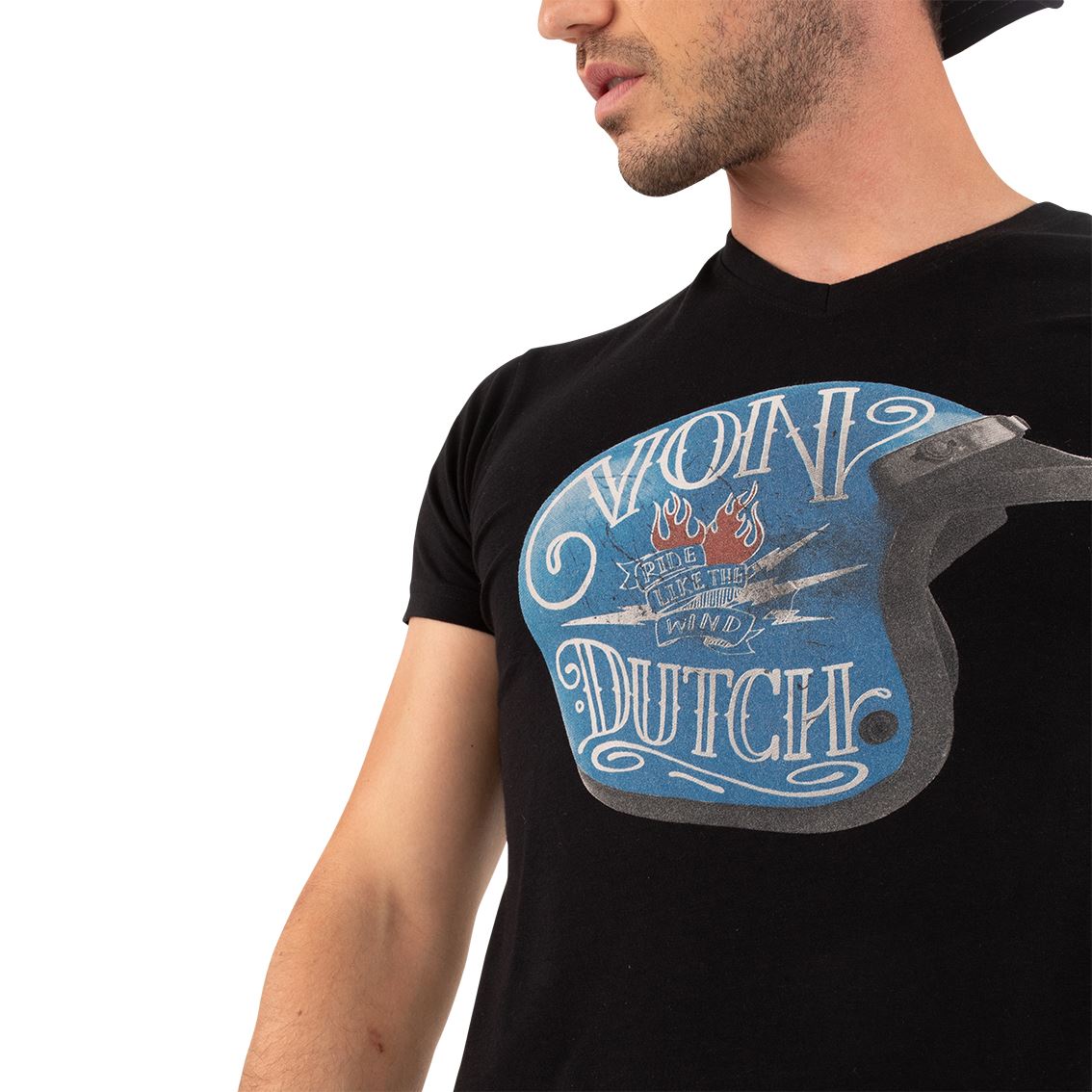 VD T-Shirt Manches Courtes Col V WIND