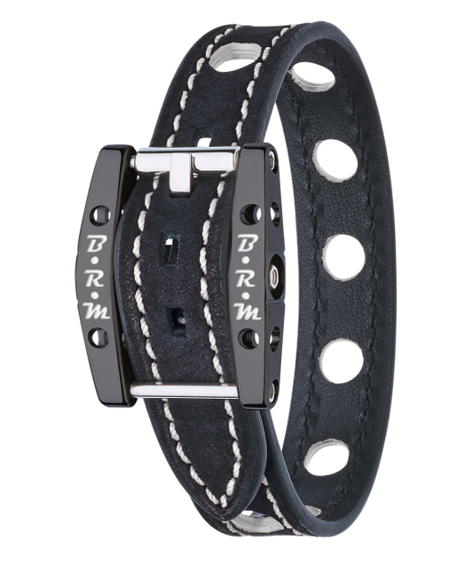 B.R.M Bracelet "Speed" - Alcantara Titane Noir