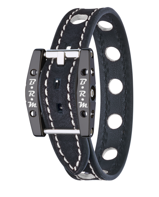 B.R.M Bracelet "Speed" - Alcantara Titane Noir