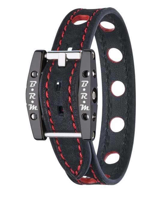 B.R.M Bracelet "Speed" - Alcantara Titane Noir