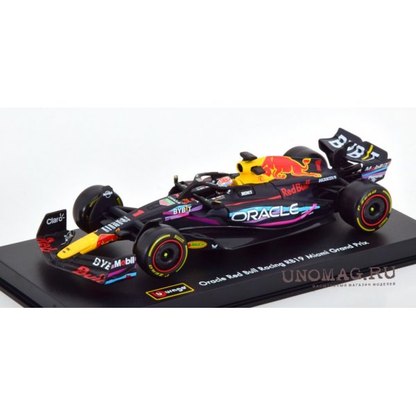 Red Bull Racing  F1 RB19 #1 Max Verstappen Miami 2023 signature - 1/43e